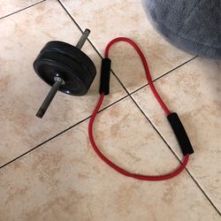 resistance band/ ab roller