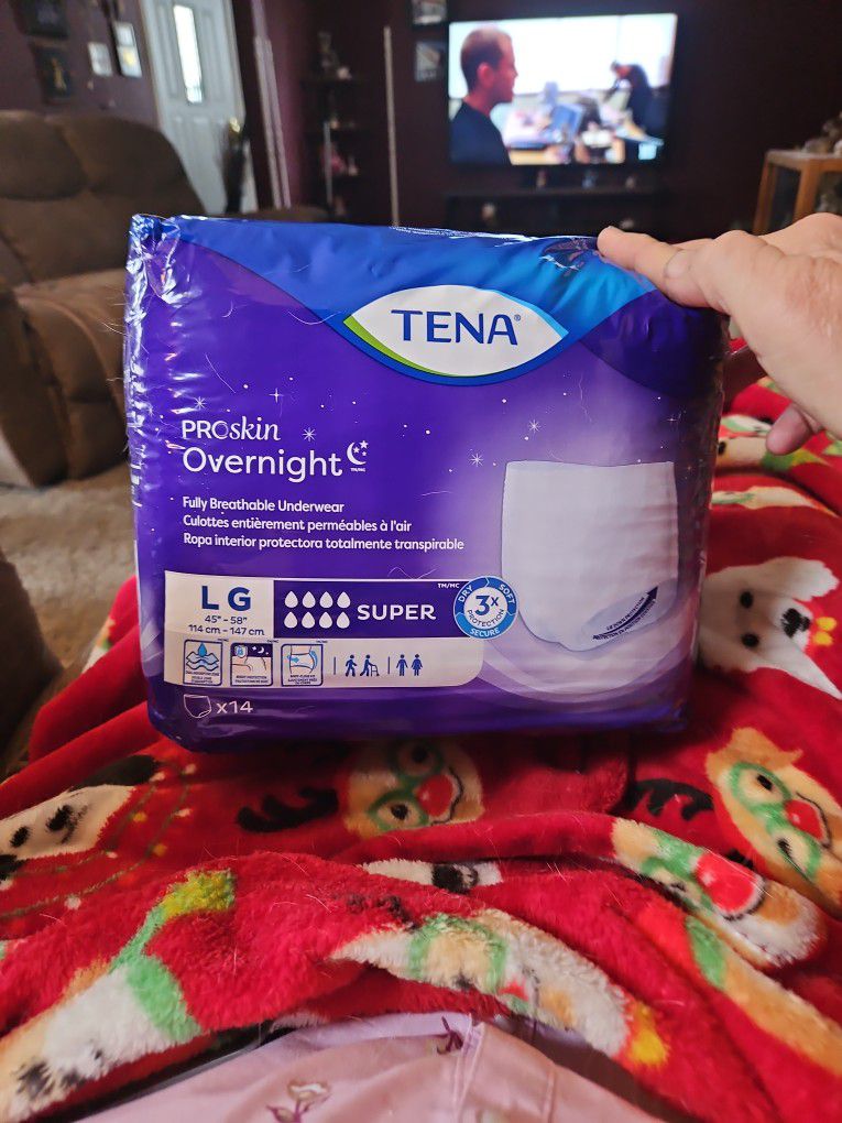 Tena Men's Large Overnight Pull Up Diapers