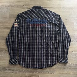 Wish Bone Country Western Shirt Men's Size XL Long Sleeve Embroidered 