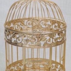 18" Gold Birdcage for Wedding/Party Decoration