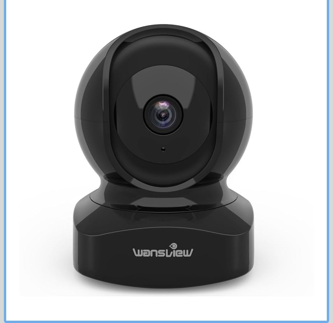 Security Camera Indoor, 360 Degree WiFi Home Security Cameras for Pet/Dog/Nanny, 2 Way Audio Night Vision, Works with Alexa