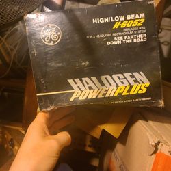 GE Halogen Power Plus Headlamp High Low Beam 