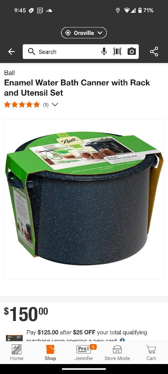 Brand New Ball Water Bath Canning Set