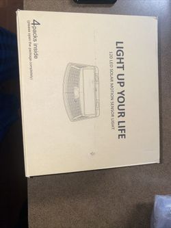 Aootek New Solar Lights 120 LEDs with Lights Reflector,270° Wide Angle, IP65 Wat