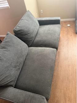 Gray Fabric Sofa Couch
