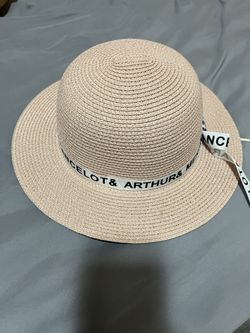 Straw Hat, Light Pink