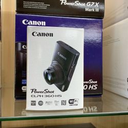 Canon PowerShot ELPH 360 HS Camera Brand New