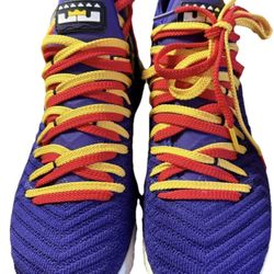 Lebron XVI 16 "MARTIN" Nike Zoom Men’s 9 Court Purple/Tour Yellow CI1520-500