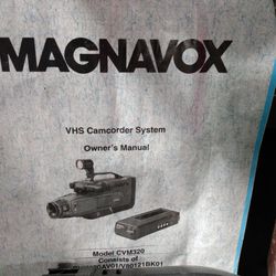 Cvm 320 Magnavox Camcorder With Carrying Strap 2% New In Package Battery Carrying Case And Wires