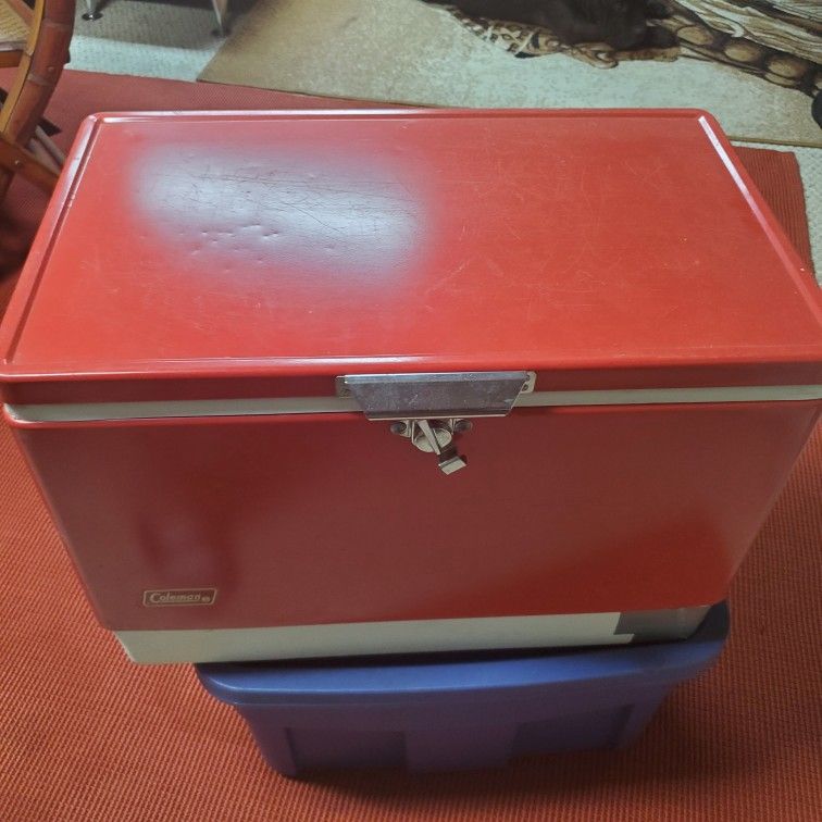 coleman cooler vintage 