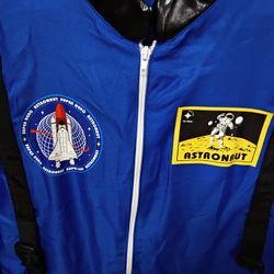 Blue space suit 