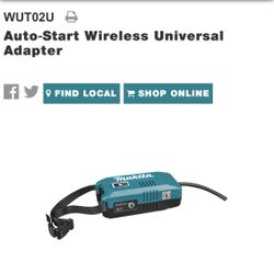 Nw Makita Auto-start Wireless Adapter WUT02U