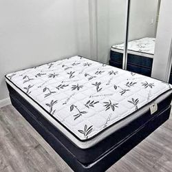 Premium Queen Mattress & Box Spring – New in Original Plastic : Ready For Sale