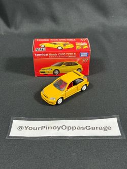 1/62 Takara Tomy Tomica Premium #37 - Yellow Honda Civic Type-R EK (2019)