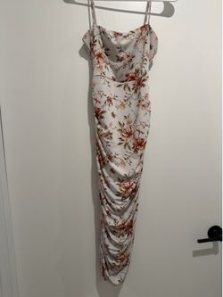 Medium white floral dress