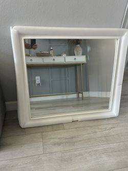 Mirror With White Frame