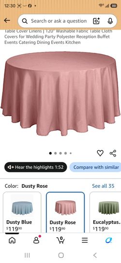 Banquet table cloths