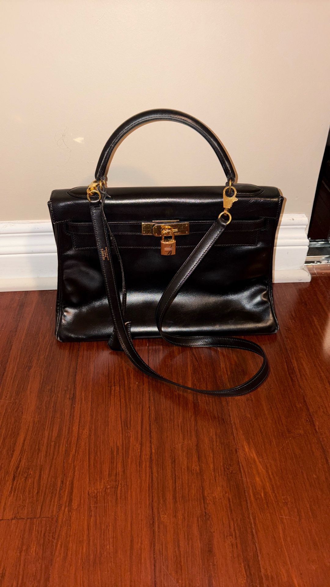 Kelly 32 Leather Crossbody Bag Hèrmes