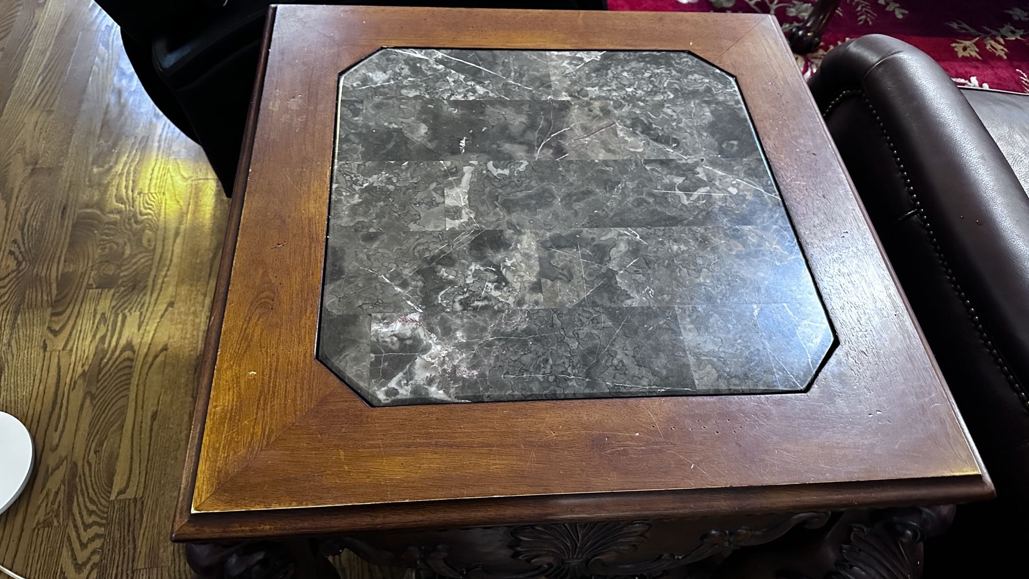 Marble Top Coffee Table And End Table