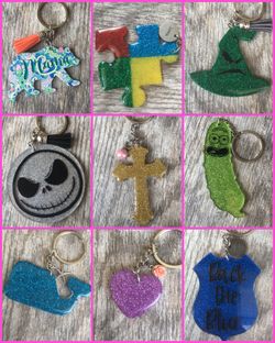 3” keychains HANDMADE *NEW*