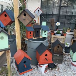 Handmade Bird Houses And Feeders As Well As Mailboxes Stands And So Much More!