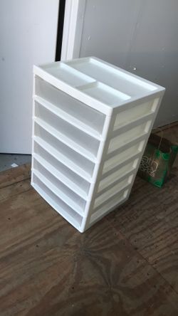 Kid Art And Crafts White Drawer Cabinet 