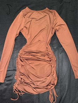 Brown dress size S