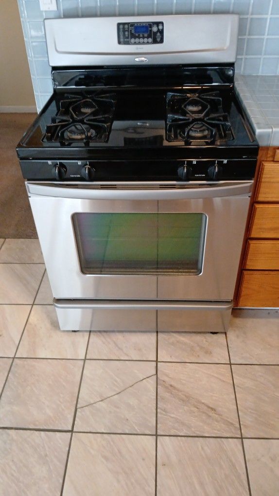 Whirlpool Gas Stove & Microwave & Maytag Dishwasher 