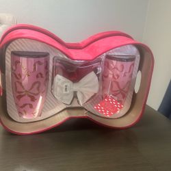Bow Storage Box With 2 Large Mugs And 2 Bow Barrette 