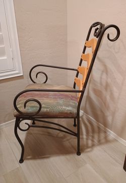 Dining Chairs Wrought Iron. Ladder Back Wood. Deer Valley 67th Ave 85310