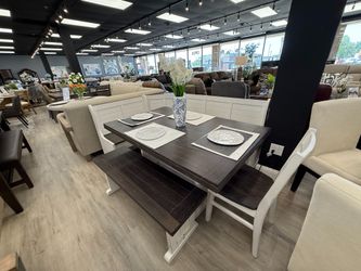 BREAKFAST NOOK SET-TABLE, NOOK BENCH, CHAIR, BENCH 150 DAY SAME-AS-CASH NO CREDIT NEEDED!!!!!!