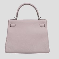 Hermes Kelly 28 togo cowhide silver buckle one-shoulder Kelly bag handbag(23)68