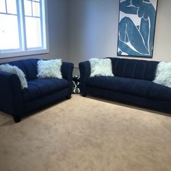 Brand New 2PC Velvet Sofa Set! Payment Plan Available