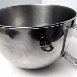KitchenAid 5qt Polished Stainless Steel Wide Mixer Replacement Bowl 