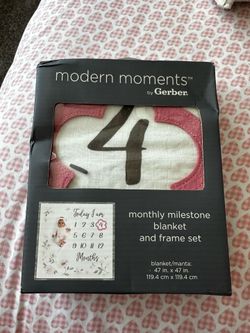 baby monthly milestone blanket