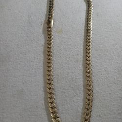 16. k pvd stainless steel Cuban link chain 24 inch