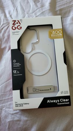 ZAGG Crystal Palace Snap Case with Kickstand for Samsung Galaxy S26 Ultra - Clear