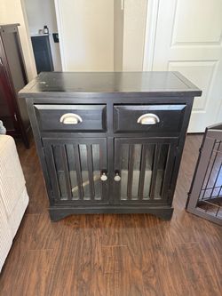 Black Cabinet - Used, Needs Repainting