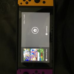 Nintendo Switch With Games And Extra Controllers