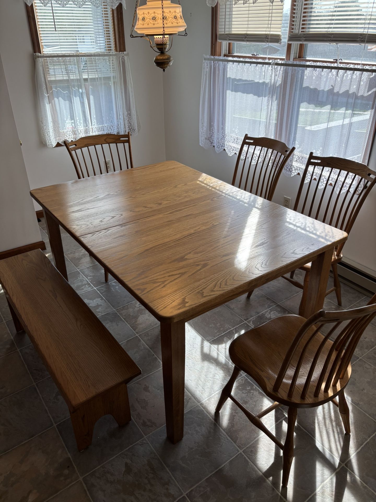 Solid Hardwood Handmade Amish Dining Table