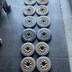 110 lbs BFCO Standard 1” Weight Plate …. Home Gym Fitness….