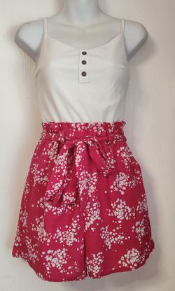 Romper with Tie Waist size Small