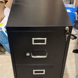 2 Drawer Vertical Metal Filing Cabinet 