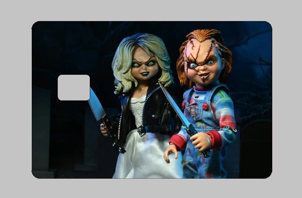 Chucky & Tiffany Credit Card Decal Skin 