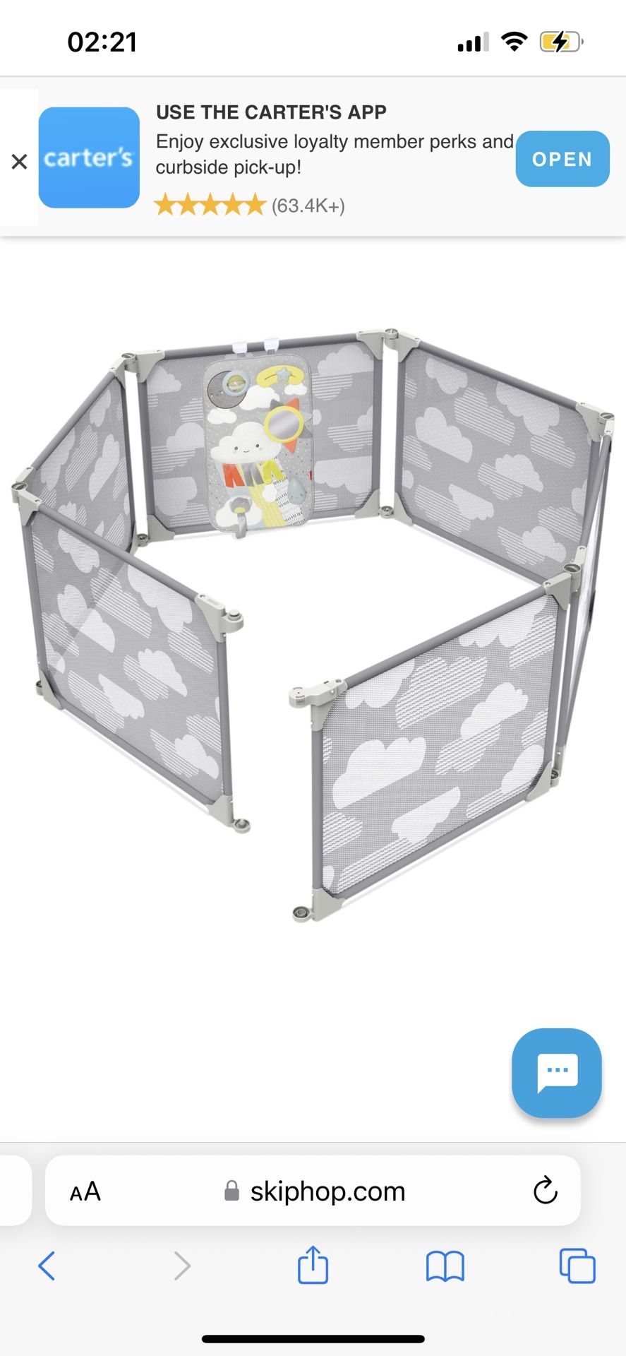 Skip Hop Playview Expandable Baby gate playpen New