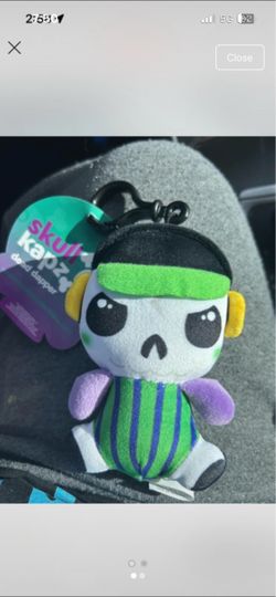 Skull Kapz Dead Dapper Plush Clip-On