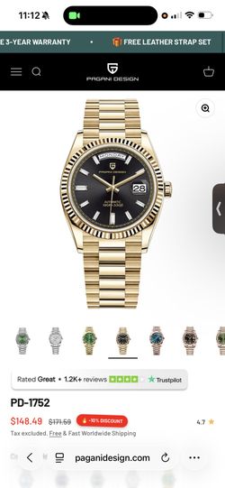 Gold watch