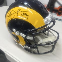 ERIC DICKERSON AUTOGRAPHED RAMS HELMET