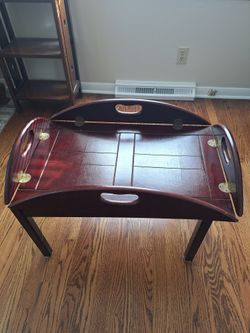 Vintage Mahagony Leaf Coffee Table-$100