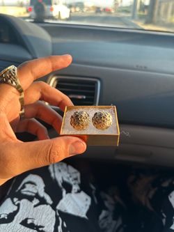 Xl nugget earrings